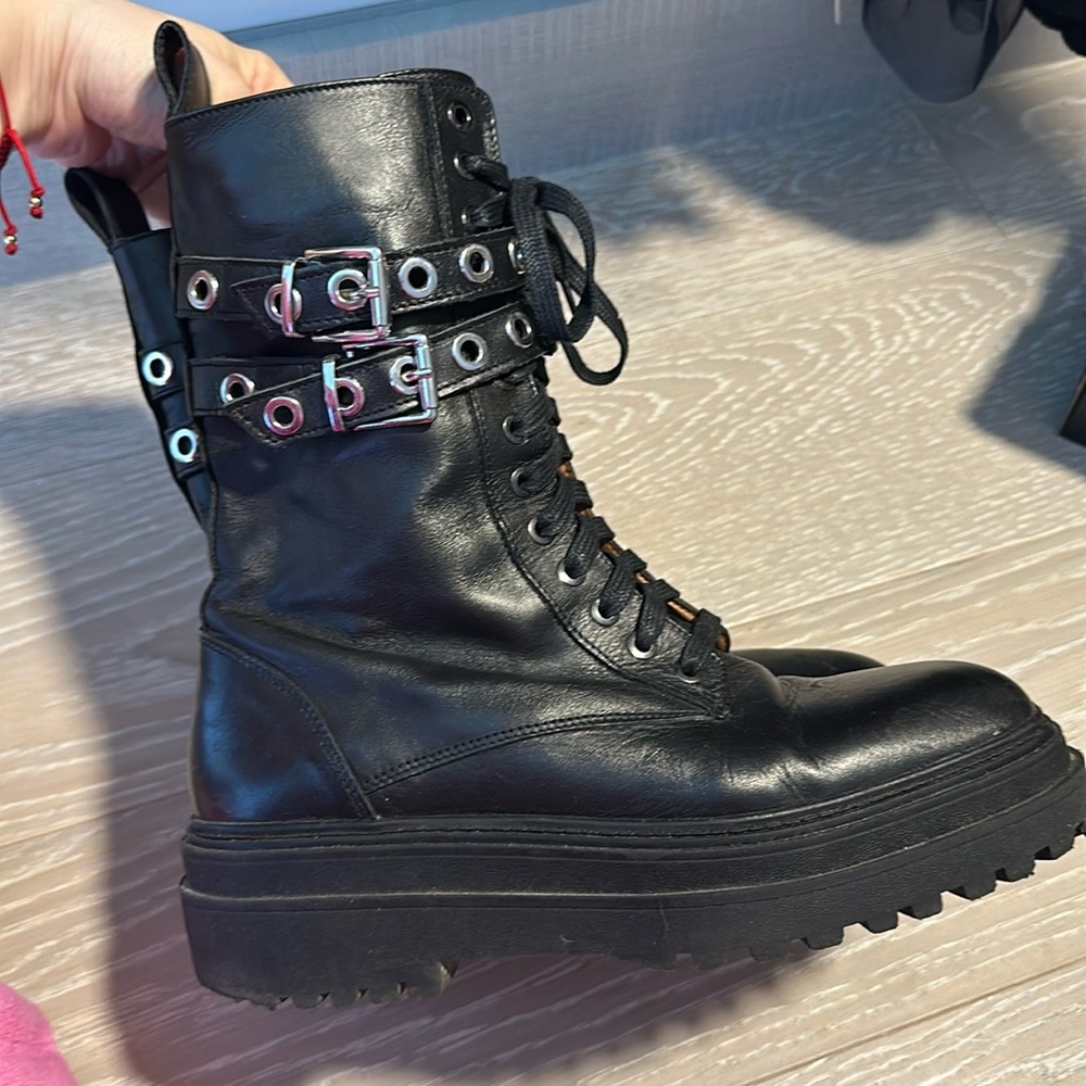 Zara leather boots